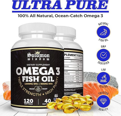 Omega 3 Fish Oil 120 Soft 1200mg & 900mg -