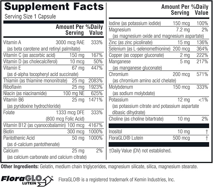 Twinlab Daily One Caps without Iron 60 Capsules 2 Pack