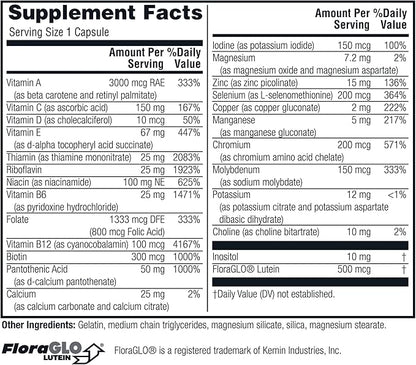 Twinlab Daily One Caps without Iron 60 Capsules 2 Pack