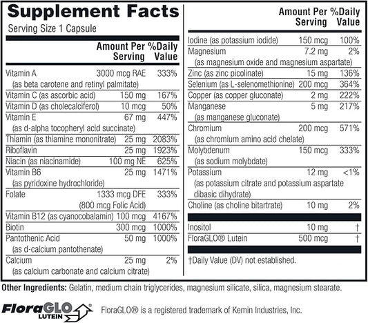 Twinlab Daily One Caps without Iron 60 Capsules 2 Pack
