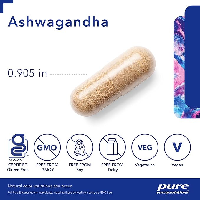 Pure Encapsulations Ashwagandha 500 mg 120 Capsules