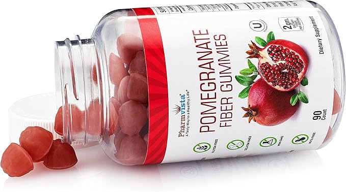 Pomegranate Fiber Gummies 100mg 90 Gummies