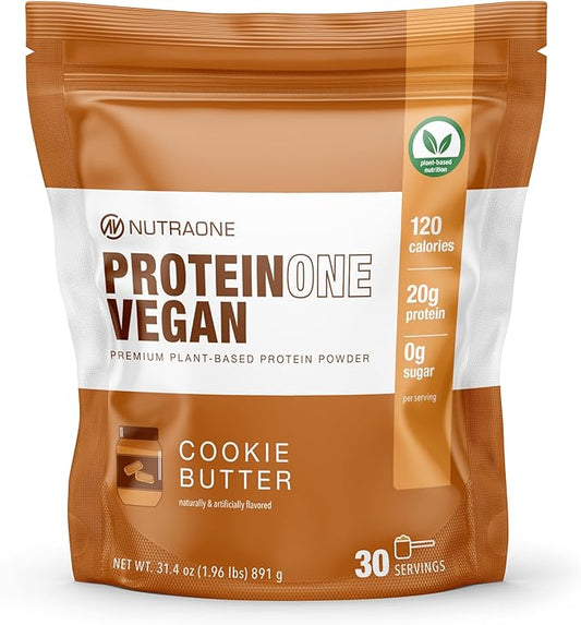 NutraOne ProteinOne Vegan Plant-Based Protein Powder