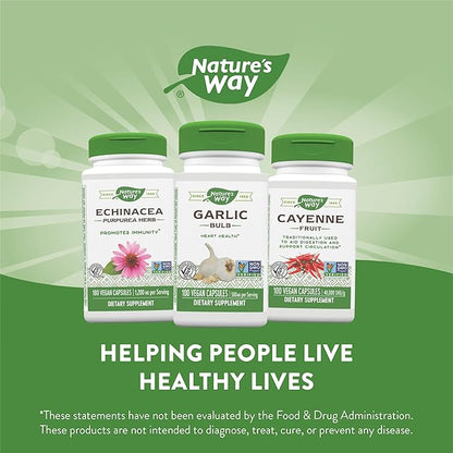 Nature's Way Garlic Bulb, Supports Heart 100 Vegan