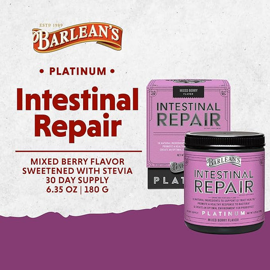 Barlean’s Intestinal Repair Gut Health Powder 16 Digestive 6.35 oz