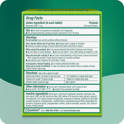Dulcolax Stimulant Laxative Tablets (100 Count) 300 Count