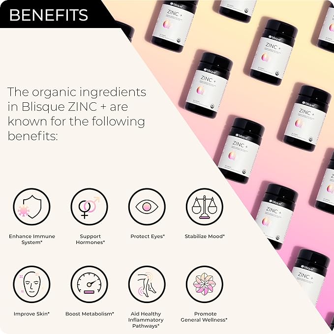 Blisque – Organic Zinc Supplement Sourced 60 Grams