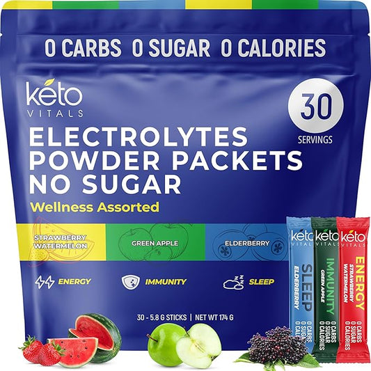 Keto Vitals Electrolytes Powder Packets