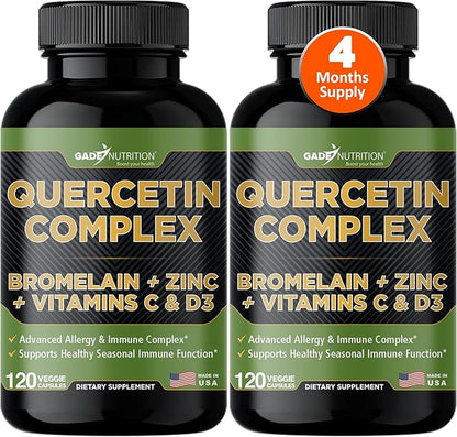 Organic quercetin, Quercetin with Bromelain, quercetin 500mg, quercetin d3, zinc