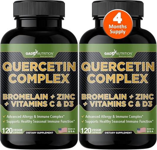 Organic quercetin, Quercetin with Bromelain, quercetin 500mg, quercetin d3, zinc