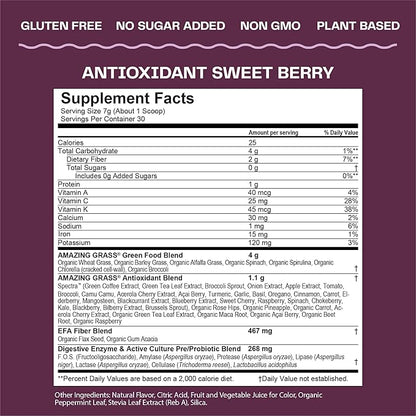 Amazing Grass Greens Superfood Antioxidant: Greens 30 Servings