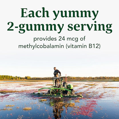 MegaFood Vitamin B12 Energy Gummies B12 Vitamins B12 Supplement 70 Gummies, 35 Servings