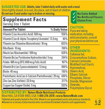 Nature Made Stress B Complex 75 Tablets, 75 Day