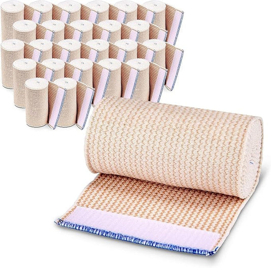 Premium Elastic Bandage Wrap (4” Wide, 25 Pack)