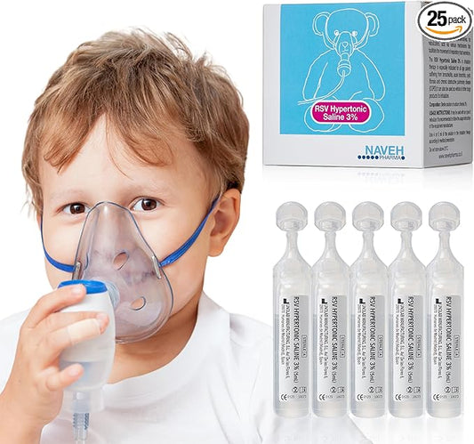 NAVEH PHARMA RSV Gentle Respiratory Relief: 3% Hypertonic 25 Vials 5ml |