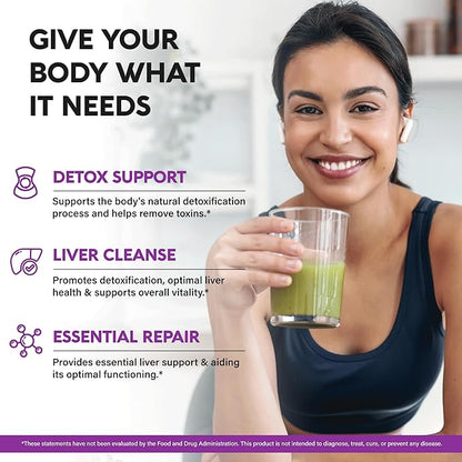 Liver Cleanse Detox & Repair 20 in 1 w/ 80% Silymarin 60 Capsules