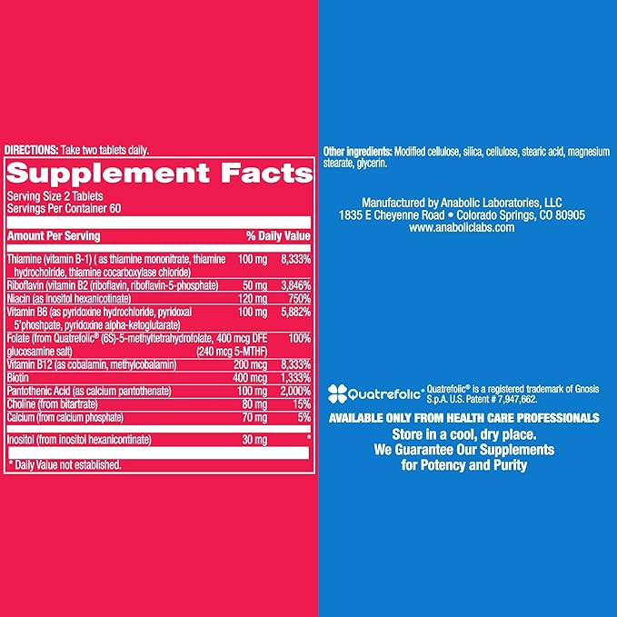 Time Release Super Vitamin B Complex 60 Tablets
