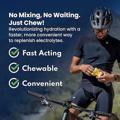 SaltStick Electrolyte FastChews Chewable Tablets | 120 Count - Coconut Pineapple | Salt Tablets for Runners, Sports Nutrition, Hydration Tablets, Electrolyte Chews | 12 Packets of 10 Tablets Each