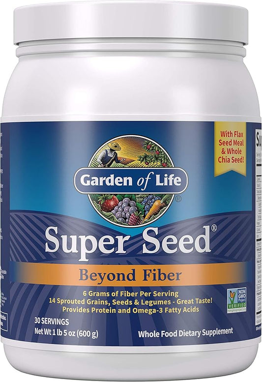 Garden of Life Super Seed 3, 1 1 Lb 5oz (600g) (600g) Powder
