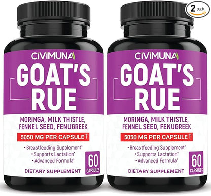 (2 Packs) Goat’s Rue Capsules 5050mg 4 Months
