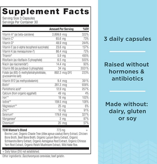 Ancient Nutrition Multivitamin for Women, Multi B12, Zinc, 90 Ct