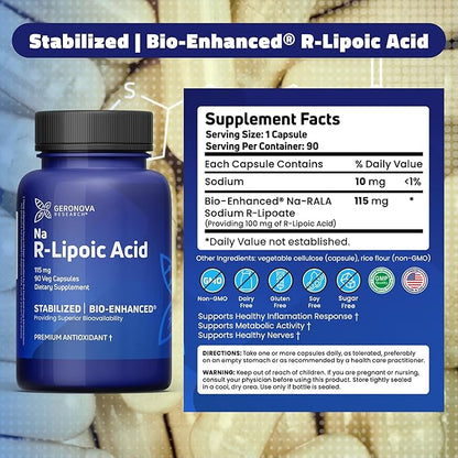 R-Lipoic Acid 115mg 90 Caps