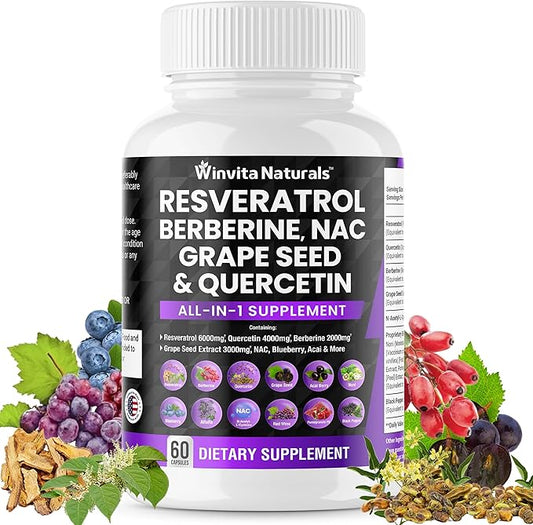 Resveratrol 6000mg Quercetin 4000mg Berberine 2000mg 3000mg -