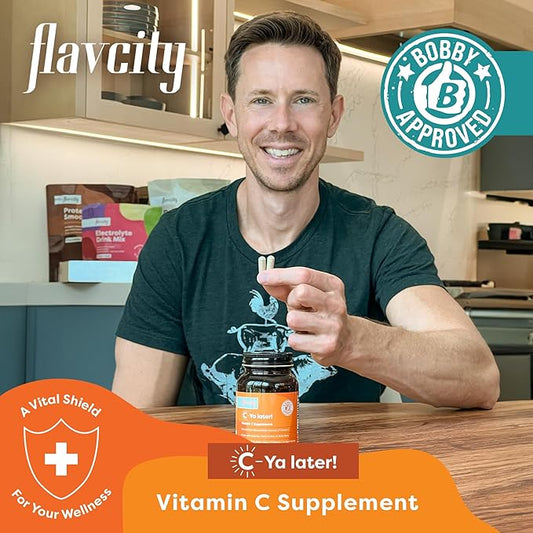 FlavCity Vitamin C Supplement, C-Ya later- 60 Capsules