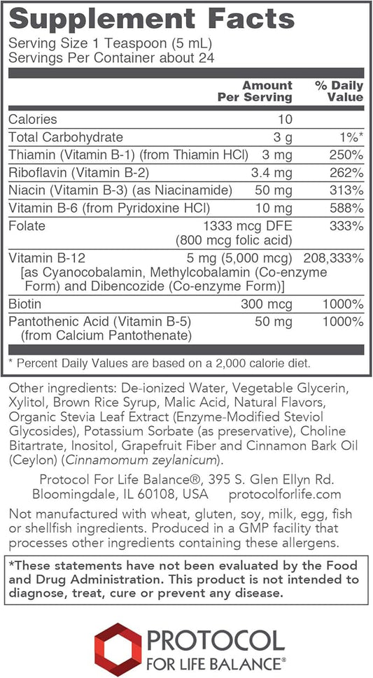 Protocol Liquid B-12 5,000mcg 4 fl