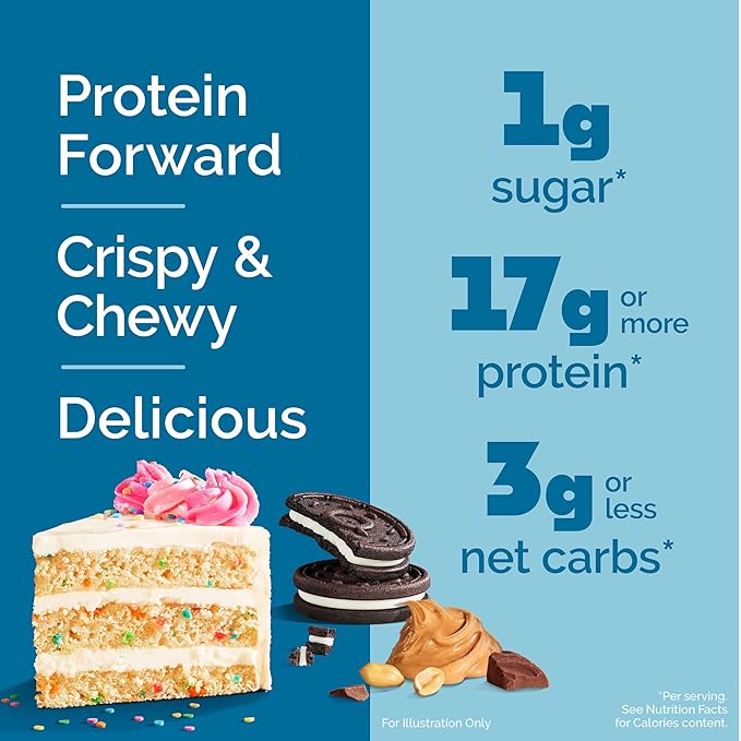Quest Nutrition Crispy Variety Pack Protein Bars, Protein Rich, Low Sugar, Gluten Free, 12 Count