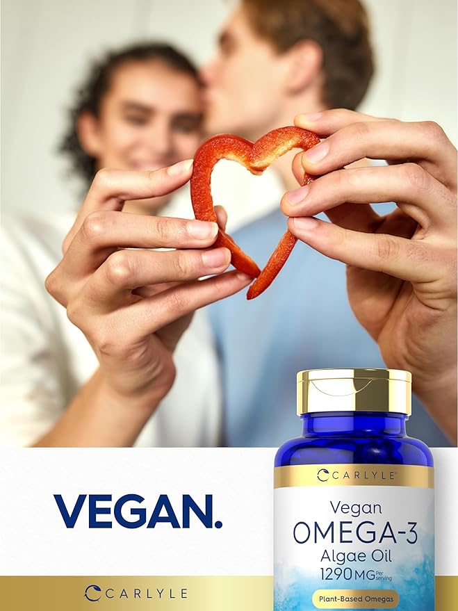 Carlyle Vegan Omega 3 Supplement 1290 mg 60 Softgels