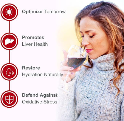 Life Happns Pour Decisions Liver Health Supplement with Milk Thistle, Vitamin B6, Electrolytes - Supports Hydration and Recovery, 60 Capsules
