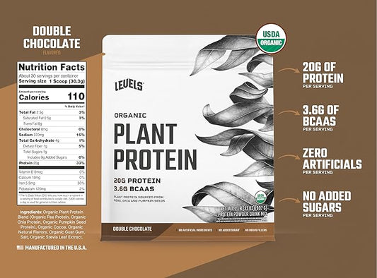 Levels Organic Plant Protein, 20G of 2LB