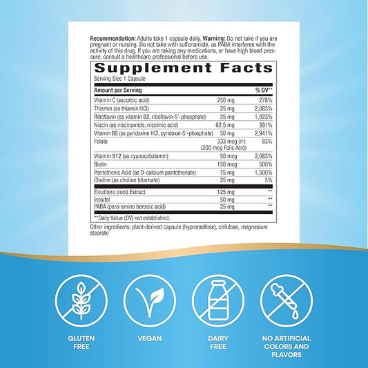 Nature's Way Premium Blend B-Stress Formula 100 vegan capsules