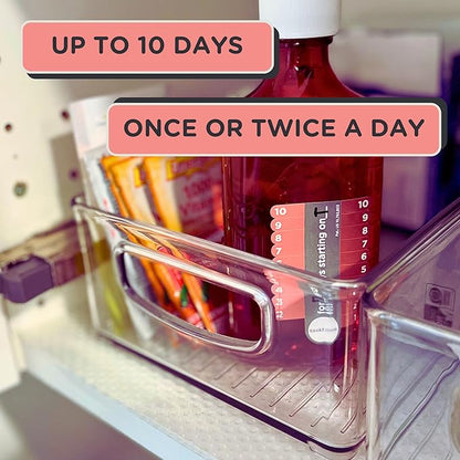 10-Day Tracking Stickers/3 Pck for Vitamins & Medication in Any Form,Vitamin Organizer,Easy Pill Tracker,Daily Pill Organizer,Medicine Organizer,Weekly Pill Box,7 Day Week, AM/PM,Day & Night