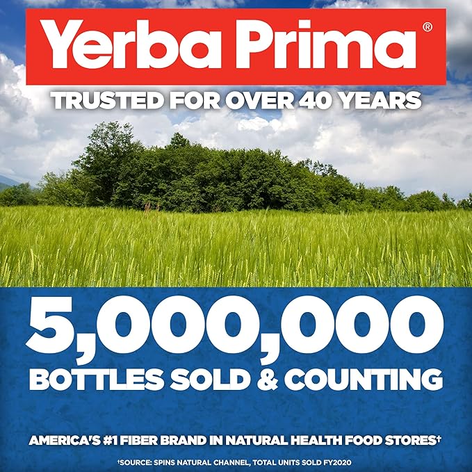 Yerba Prima Daily Fiber Capsules – 180 Caps 3) -