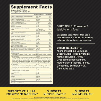 Optimum Nutrition Opti-Men, Vitamin C, Zinc B12 for 90 Count