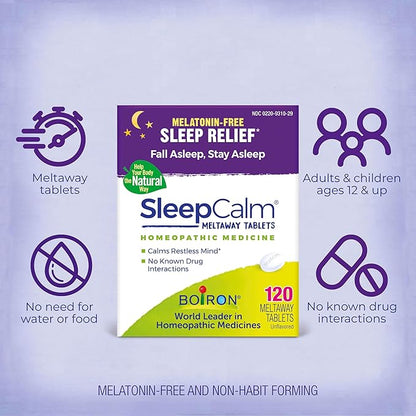 Boiron SleepCalm Tablets Sleep Aid 120 Count