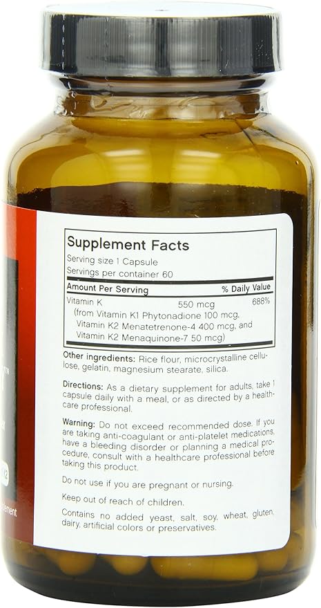 Futurebiotics Capsules, Vitamin K Triple Play, 60 Count 4)
