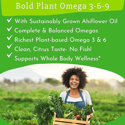 Plant Omega 3-6-9, with Ahiflower Oil, 3, Complete 4 oz