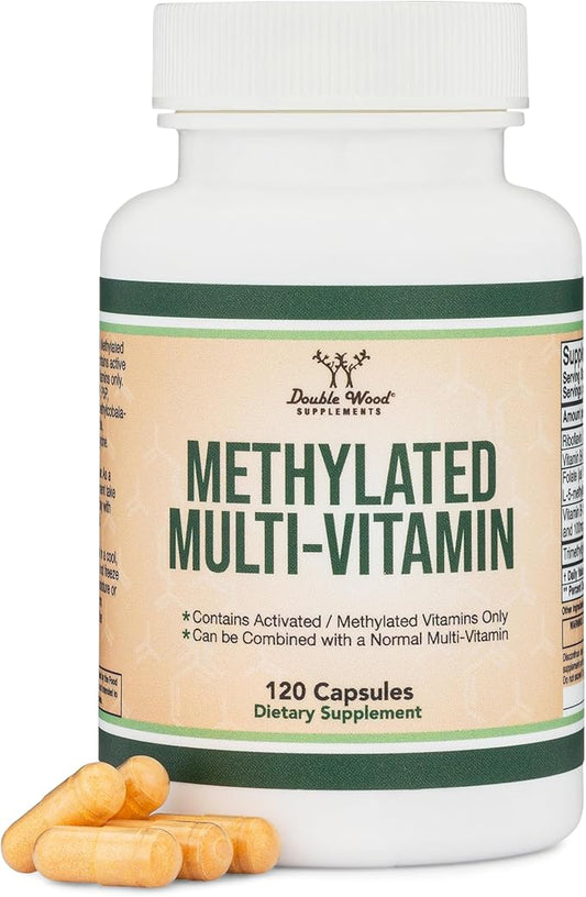 Methylated Multivitamin (Methylated and Activated Vitamins Only 120 Capsules