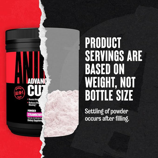 Animal Cuts Thermogenic Fat Burner Powder - Weight Loss for Women and Men for Metabolism, Energy, Focus, and Nootropic Brain Support with Ketones Appetite Suppressant - Strawberry Watermelon Flavor