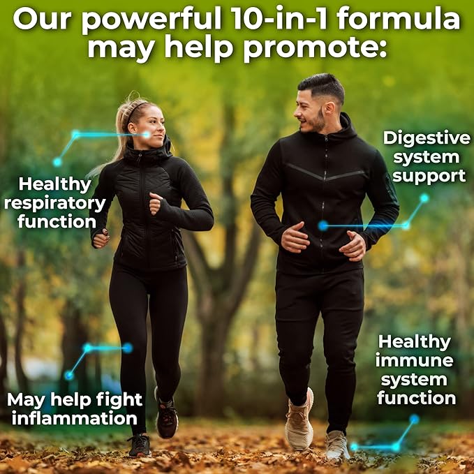 Echinacea Goldenseal Capsules 10 in 1 Immune 1455mg - 2 Month