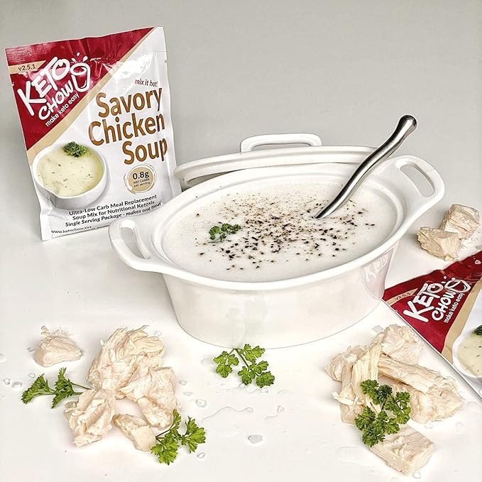KETO CHOW SAVOURY CHICKEN SOUP 1 MEAL