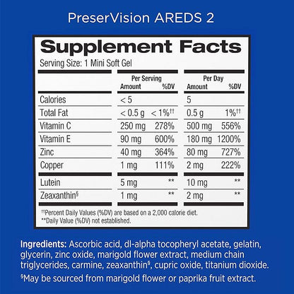 PreserVision AREDS 2 Eye Vitamin & 60 Chewable