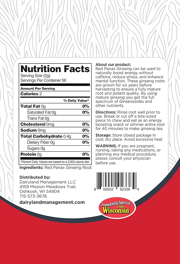 Red Panax Ginseng Root 8 oz