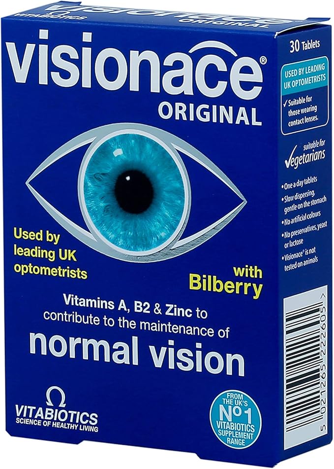 Vitabiotics Visionace Original B2 and 30 Tablets