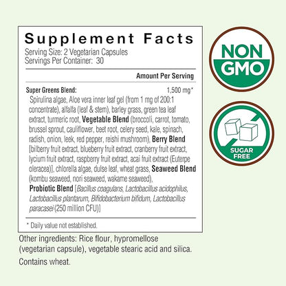 COUNTRY FARMS Super Greens Vegicaps, 32 60 Count, 30 Servings