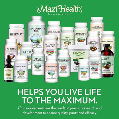 Maxi Health Chewable Calcium Complex – Vanilla Flavor Vitamin D3 and Magnesium Chewables to Help Support Bones – Kosher Magnesium and Calcium Supplement for Women and Men (180 Count, Pack of 2)