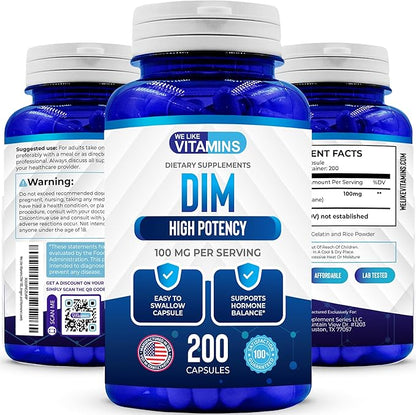 We Like Vitamins DIM 100mg 200 Capsules 200 Day